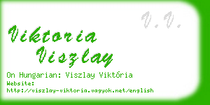 viktoria viszlay business card